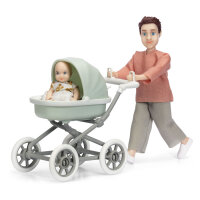 LUNDBY - Puppenhaus-Puppe Mann mit Kinderwagen