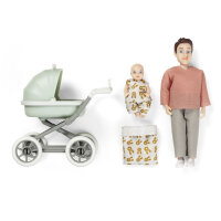 LUNDBY - Puppenhaus-Puppe Mann mit Kinderwagen