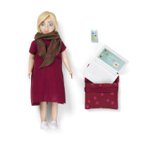 LUNDBY - Puppenhaus-Puppe Frau mit Computer