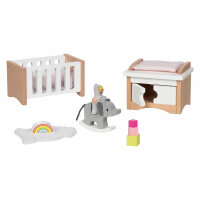 GOKI Puppenhausmöbel - Babyzimmer Style