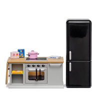 LUNDBY - Puppenhausmöbel Kochinsel +...