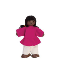 PLANTOYS Biegepuppe - Mädchen, Teint dunkel