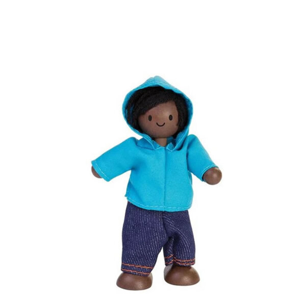 PLANTOYS Biegepuppe - Junge, Teint dunkel