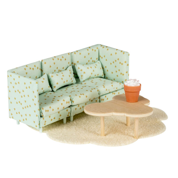 LUNDBY - Puppenhausmöbel Lounge-Sofa