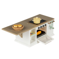LUNDBY - Puppenhausmöbel Kücheninsel mit Backofen & Herd