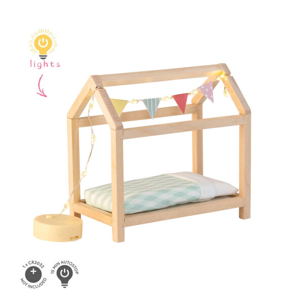 LUNDBY - Puppenhausmöbel Kinderzimmer mit Hausbett