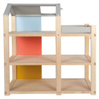 small foot Puppenhaus Natur mit Möbeln