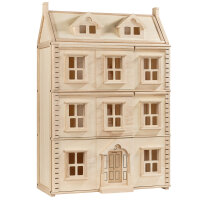 PLANTOYS Viktorianisches Puppenhaus, groß, 3 Stockwerke