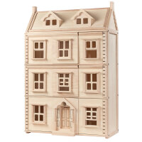 PLANTOYS Viktorianisches Puppenhaus, groß, 3 Stockwerke