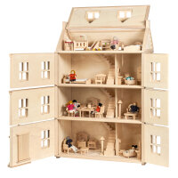 PLANTOYS Viktorianisches Puppenhaus, groß, 3 Stockwerke