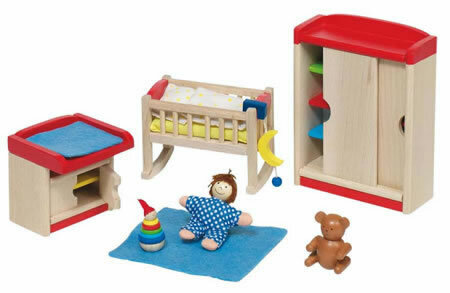 Puppenhaus 0310 Puppenmöbel Kinderzimmer goki 51905 das perfekte Babyzimmer 