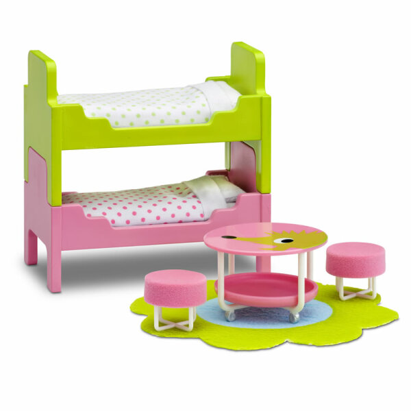 LUNDBY - Kinderzimmer, grün/pink