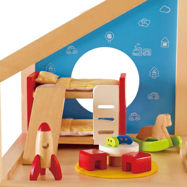 HAPE Puppenhausmöbel - modernes Kinderzimmer