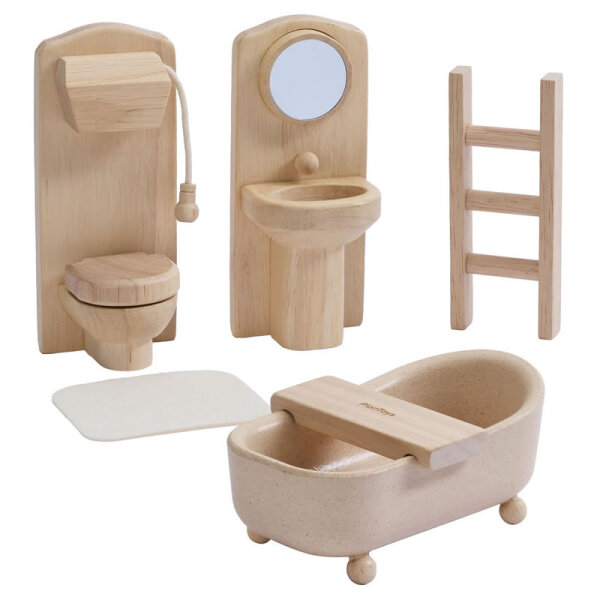 PLANTOYS Puppenhausmöbel - Viktorianisches Badezimmer-Set