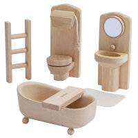 PLANTOYS Puppenhausmöbel - Viktorianisches Badezimmer-Set