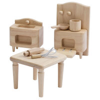 PLANTOYS Puppenhausmöbel - Viktorianisches Küchen-Set