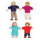 PLANTOYS Biegepuppen - Familie Europa