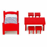 MICKI Pippi - Möbelset, Bett, Tisch & Stühle