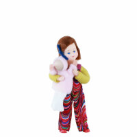 Erna Meyer Biegepuppe - Mädchen Lilly mit Puppe