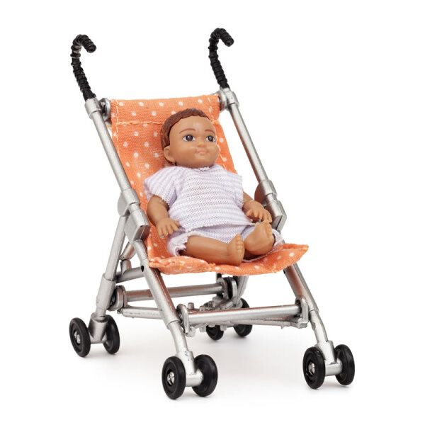LUNDBY - Puppenhaus-Zubehör Kinderwagen und Baby