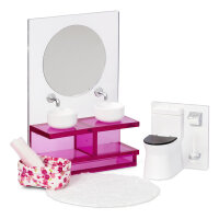 LUNDBY - Puppenhausmöbel Badezimmer-Set