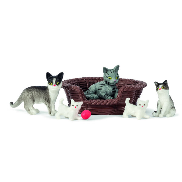 LUNDBY - Puppenhaus-Tiere Katzenfamilie