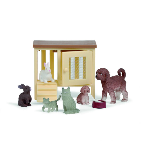 LUNDBY - Puppenhaus-Tiere Haustierset