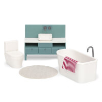 LUNDBY - Puppenhausmöbel Badezimmerset Basic