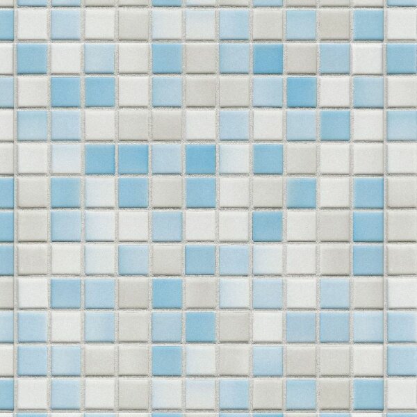Puppenhaus Dekoblatt, Mosaik-Fliese, blau, selbstklebend, wasserfest