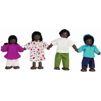 PLANTOYS Biegepuppen - Familie Afrika
